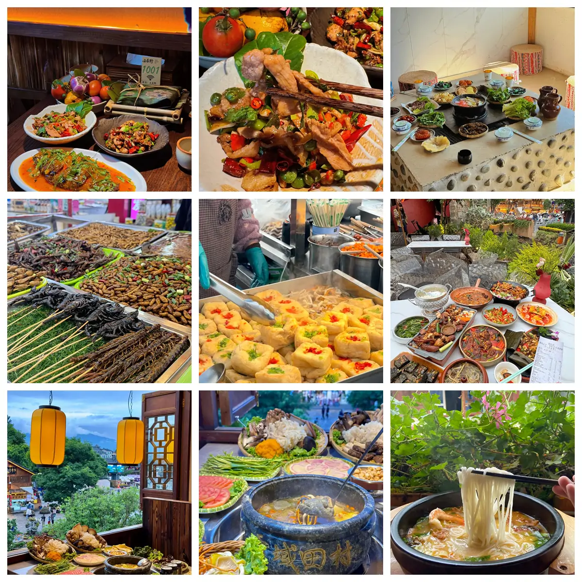 Cuisine in Lijiang Old Town