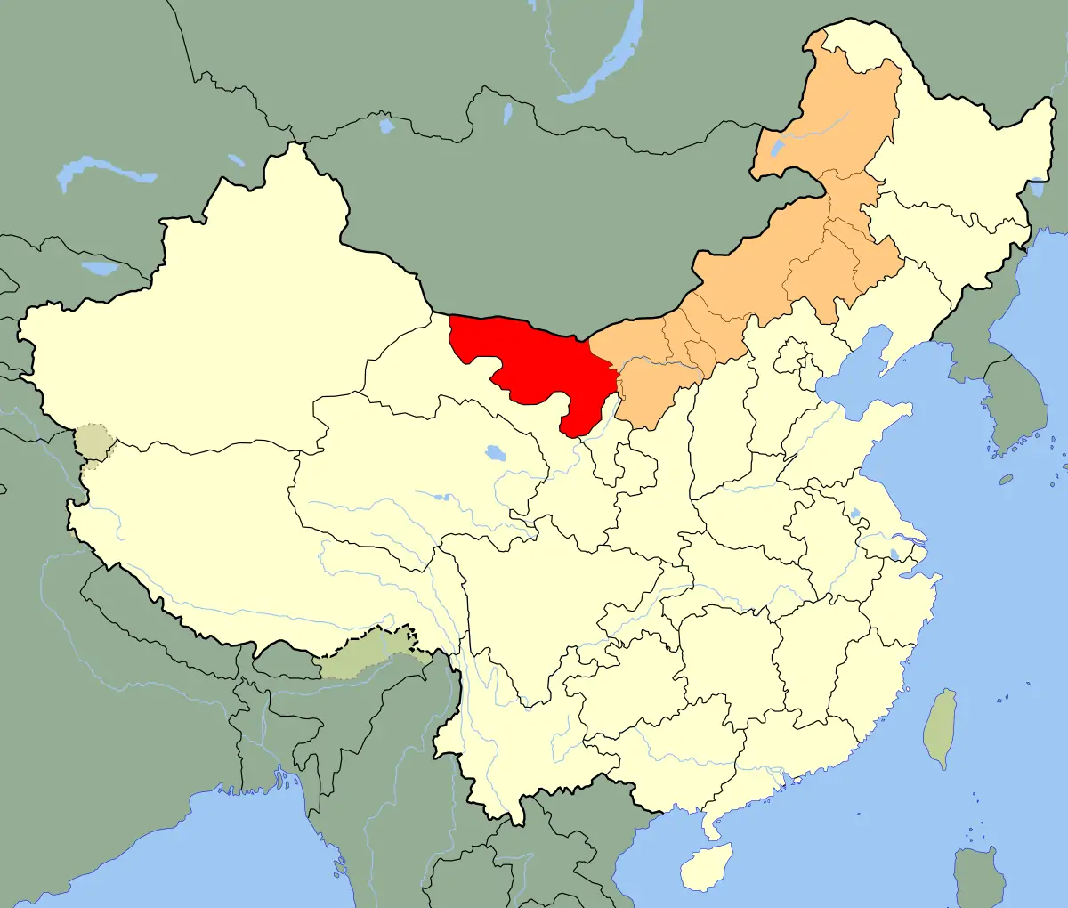 Where is Alxa in Inner Mongolia, China?