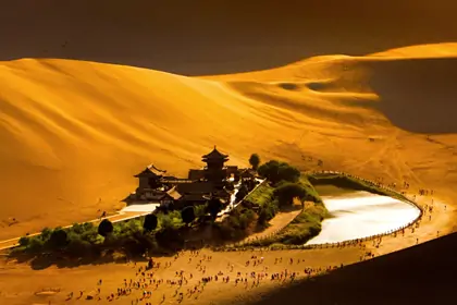 Mingsha Mountain & Crescent Lake