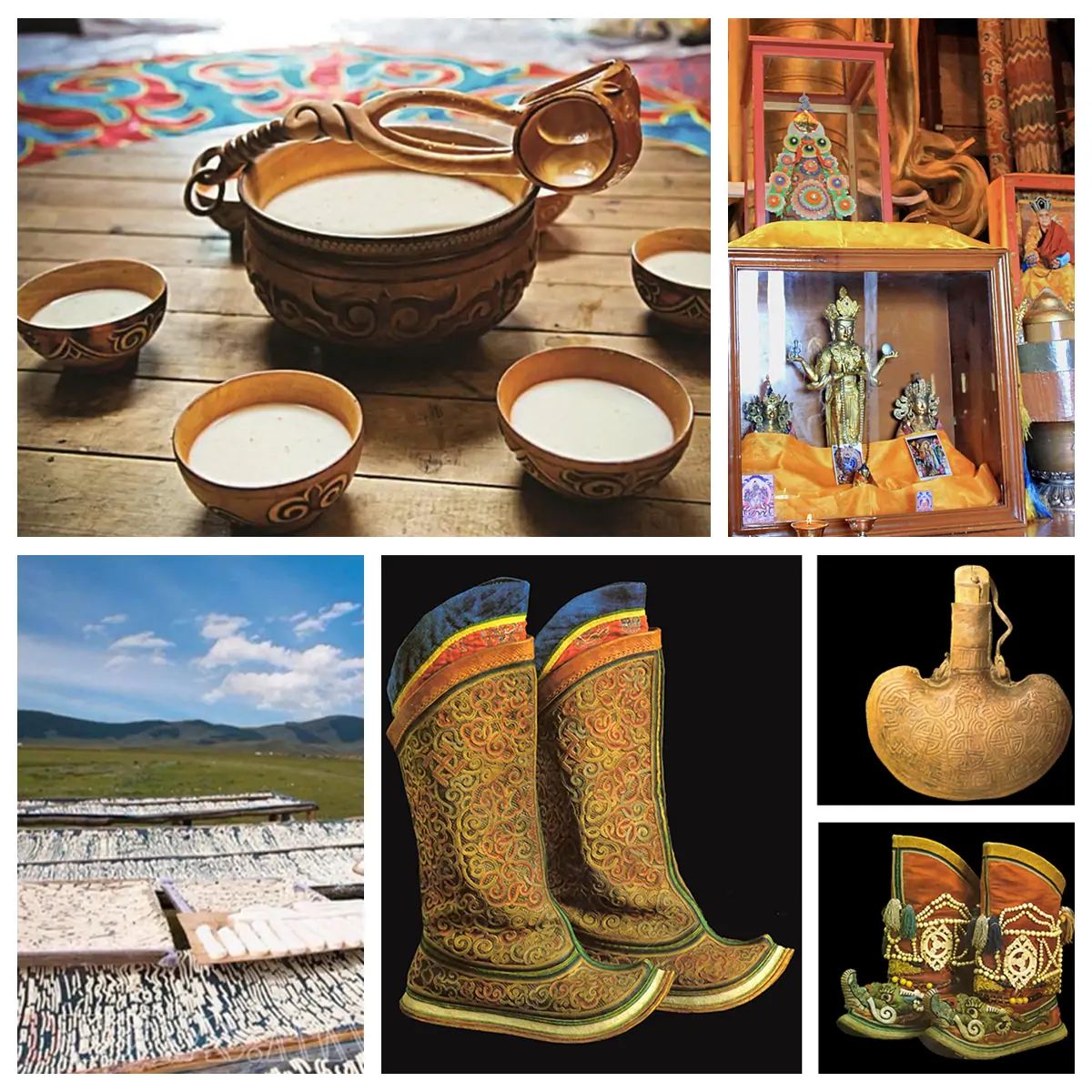  Mongolian handicrafts or dairy products