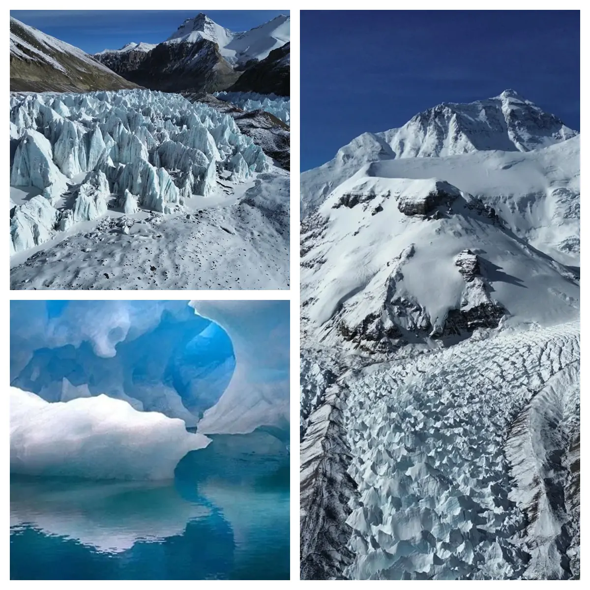 Rongbuk Glacier and Rongbuk River